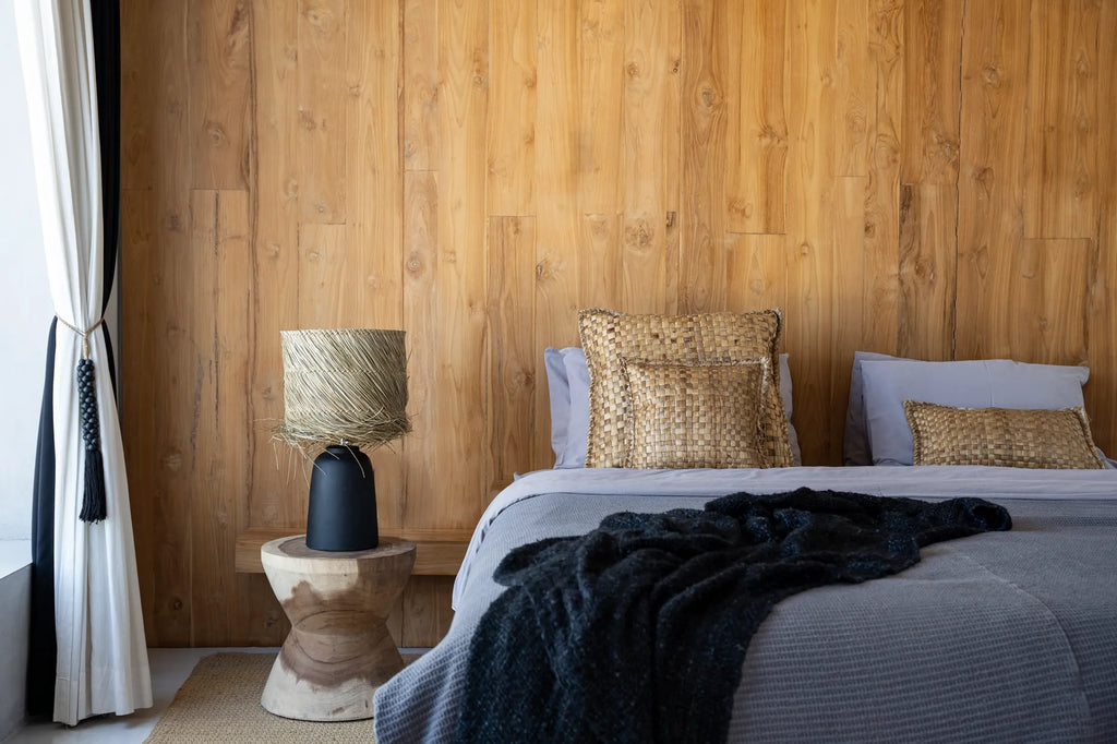 Pandan Bordlampe - Sort Naturlig