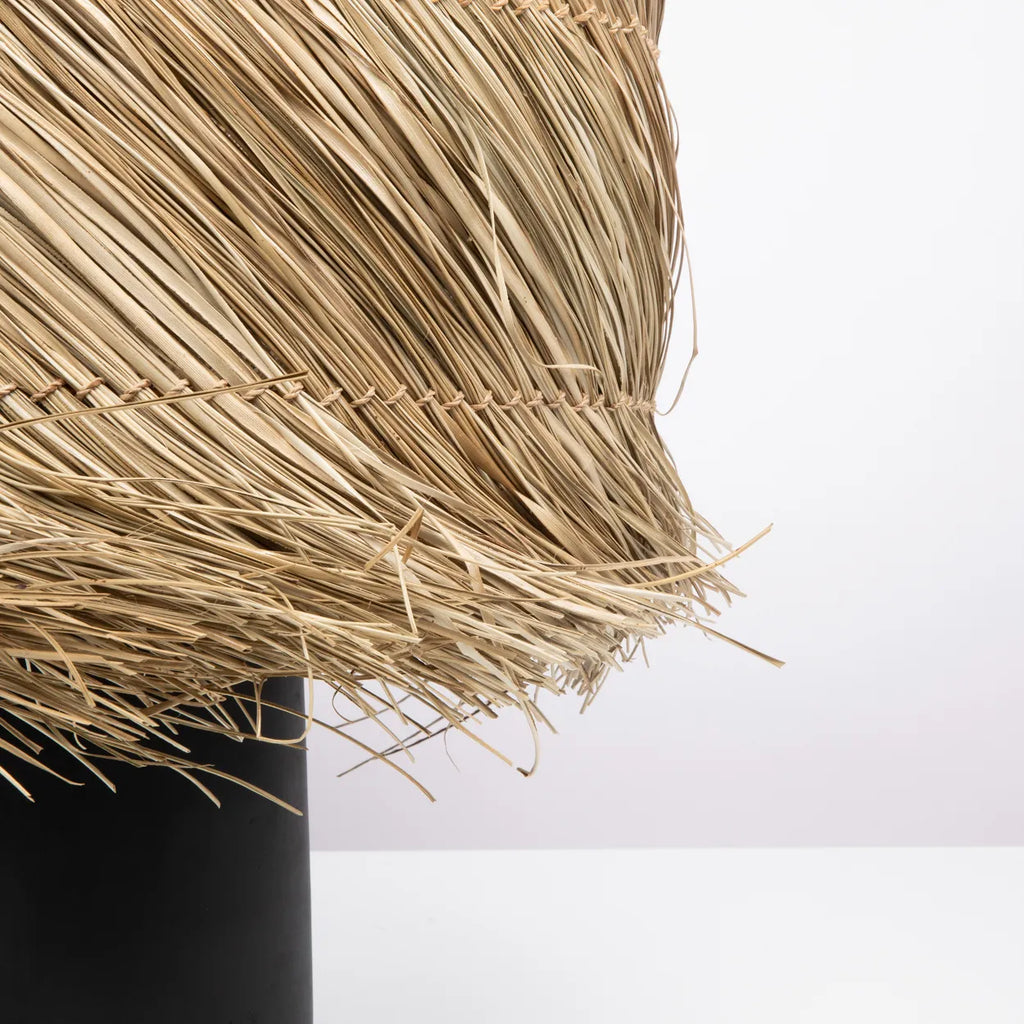 Pandan Bordlampe - Sort Naturlig