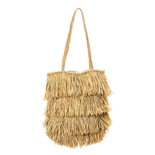Raffia Bahamas Taske - Naturlig