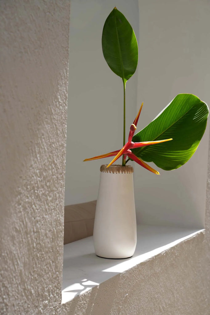Paris Vase - Hvid Naturlig - L