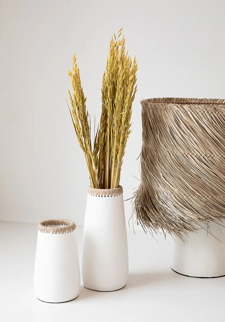 Paris Vase - Hvid Naturlig - L