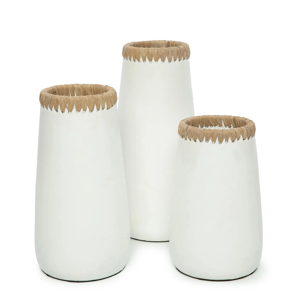 Paris Vase - Hvid Naturlig - L