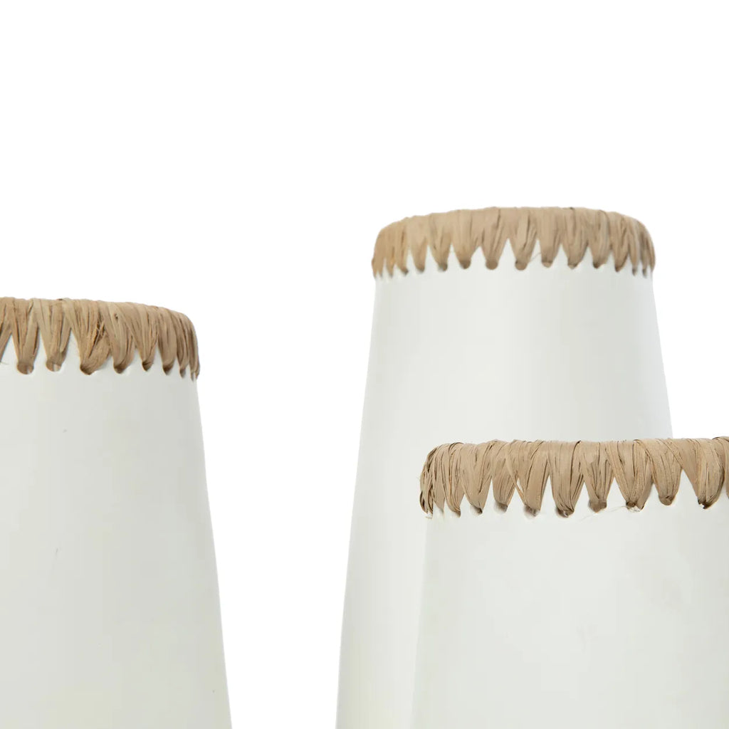 Paris Vase - Hvid Naturlig - L