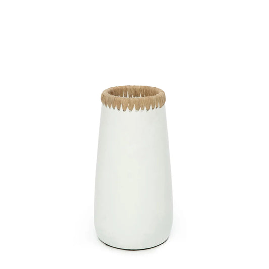Paris Vase - Hvid Naturlig - M