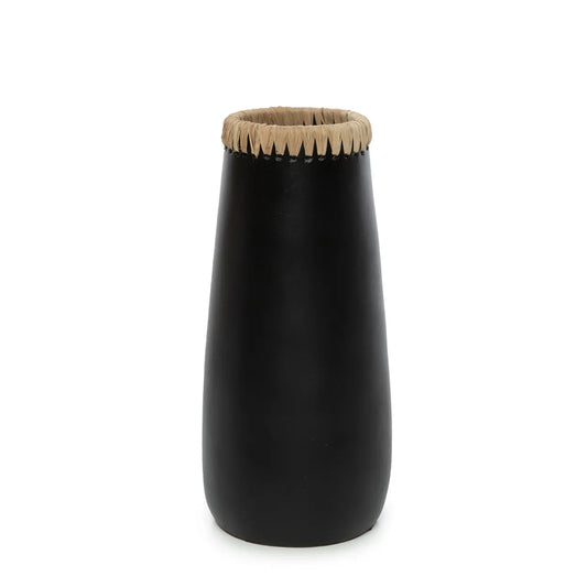 Paris Vase - Sort Naturlig - L