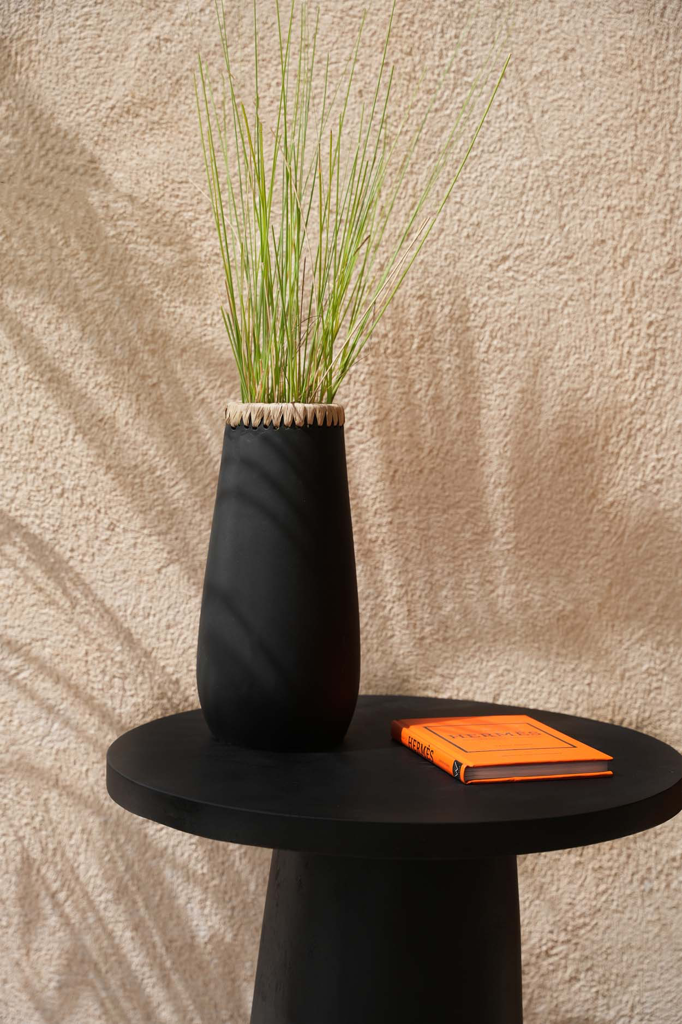 Paris Vase - Sort Naturlig - L