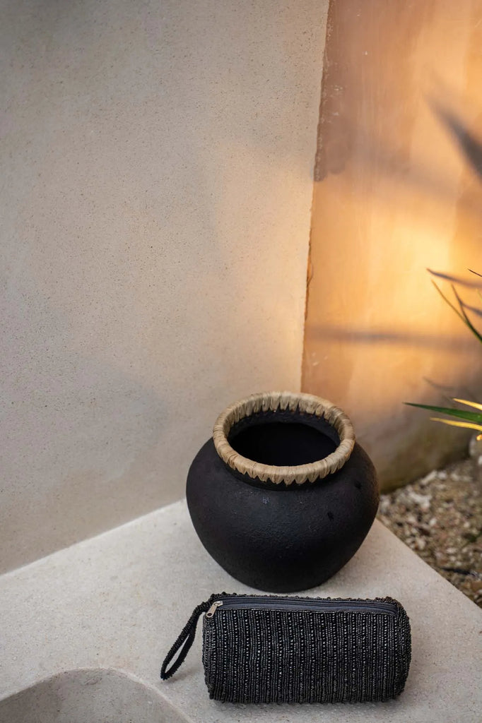 Berlin Vase - Sort Naturlig - S