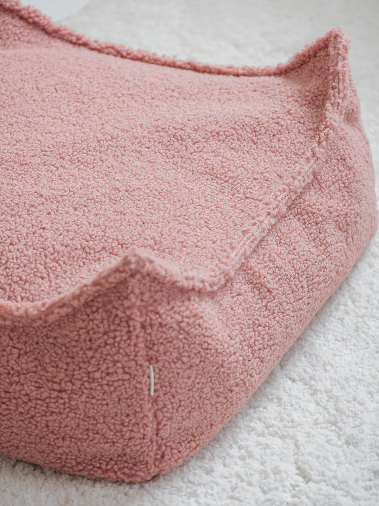 Guava Pink Firkantet Ottoman Skammel
