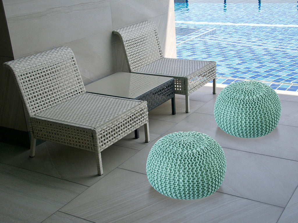 Puf/strikpuf premium Ø45cm 100% vandtæt ocean