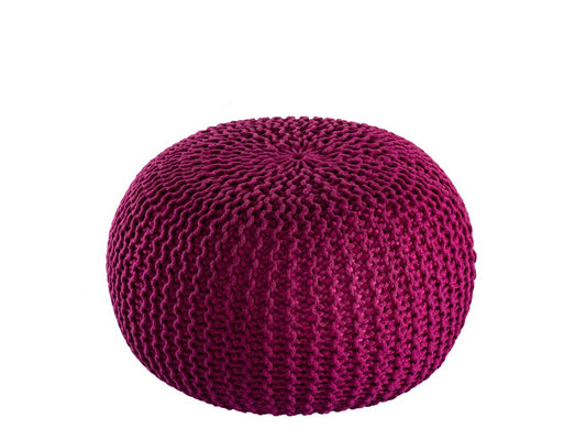 Puf/strikpuf premium Ø45cm 100% vandtæt bordeaux