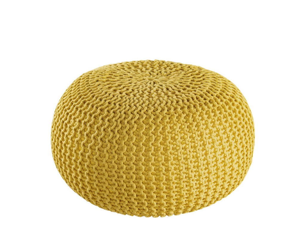 Puf/strikpuf premium Ø45cm 100% vandtæt gul