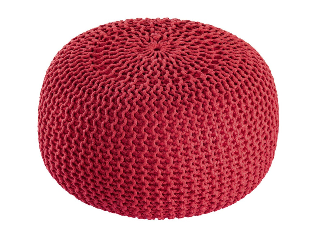 Puf/strikpuf premium Ø55cm 100% vandtæt rød