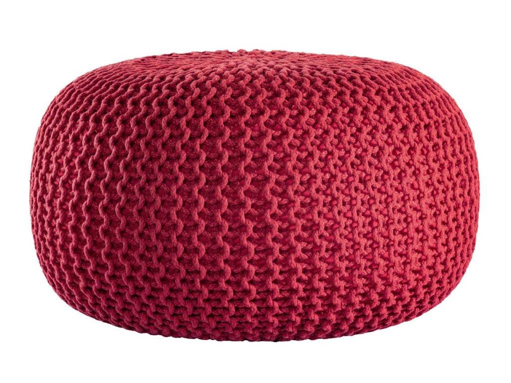 Puf/strikpuf premium Ø55cm 100% vandtæt rød