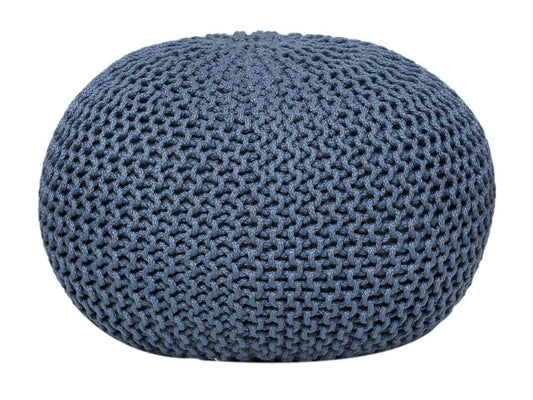 Puf/strikpuf premium Ø55cm 100% vandtæt mallard blå