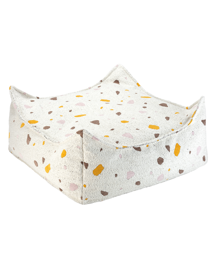 Terrazzo Marmor Firkantet Skammel