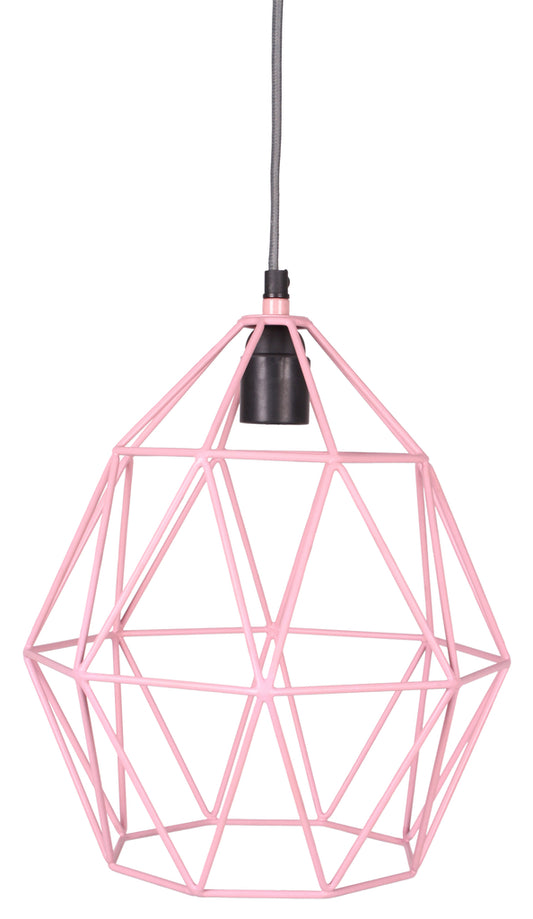 Ledning hængende lampe lyserød Ø27cm